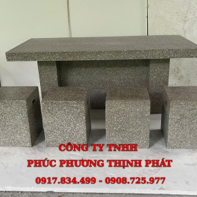 Bộ bàn ghế đá mài - mẫu số 2