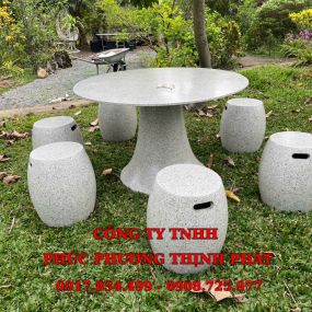 Bộ bàn ghế đá mài - mẫu số 3